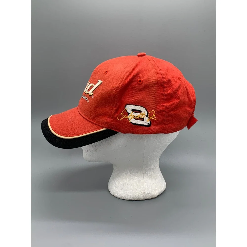 Vintage Budweiser Dale Earnhardt Jr 8 NASCAR Racing Hat Red Adjustable Cap Mens